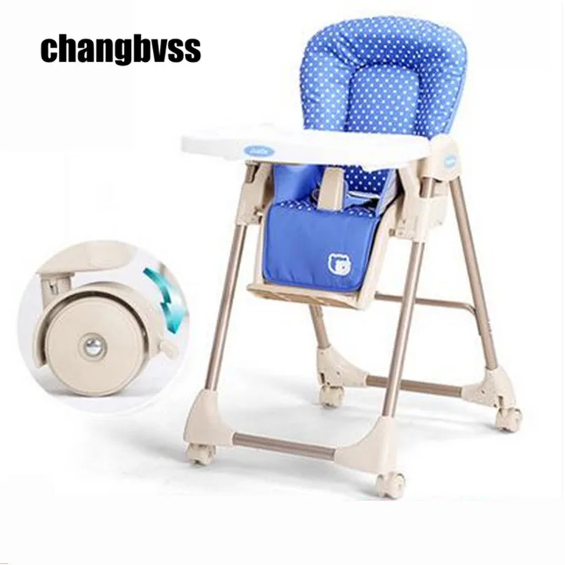 Складной высокий стул для младенцев Многоцветный портативный кормления детский