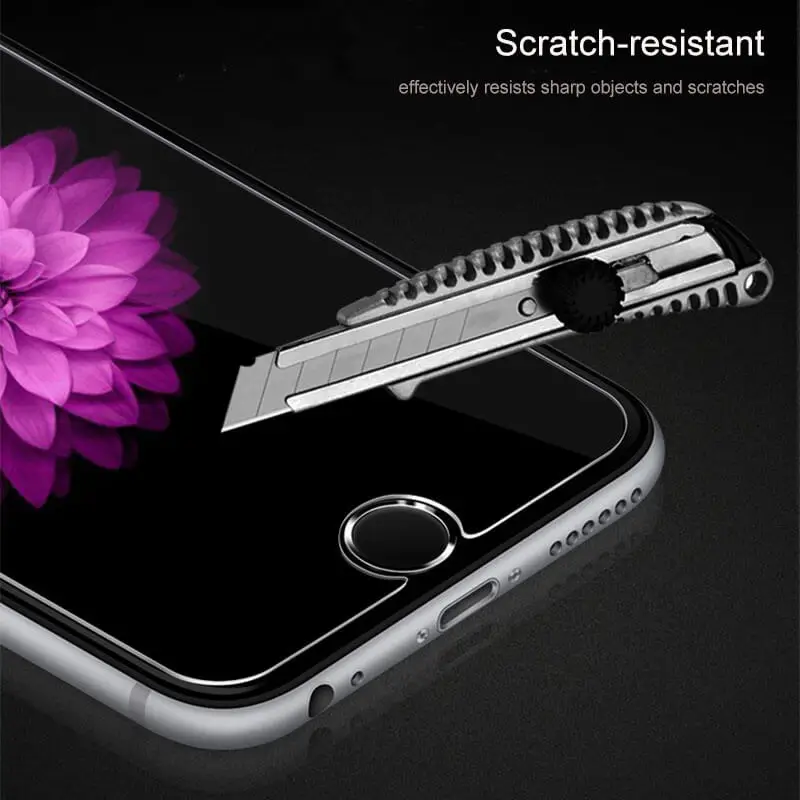 Для Iphone 7 XR Защита экрана для Xs Max X 8 6 6S 2.5D 0 33 мм закаленное стекло Se 5 5S 5C | Мобильные