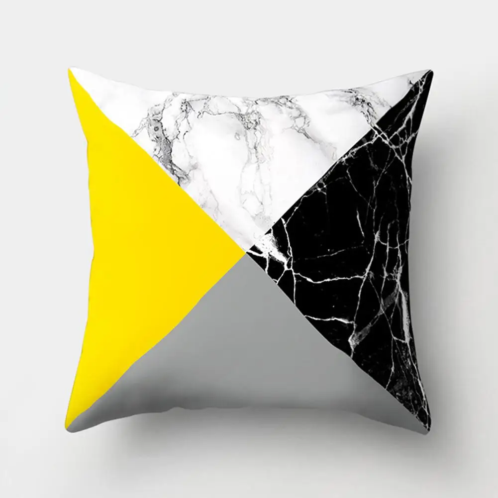 45*45 см скандинавский геометрический мраморный полиэфирный персиковый чехол для