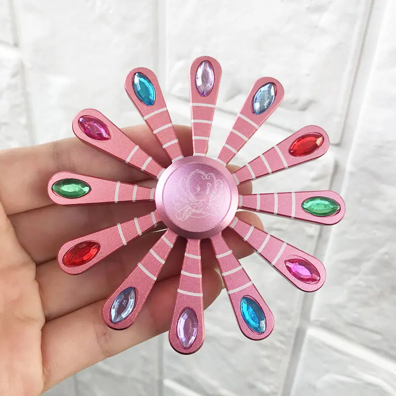 Peacock Opening Multiple Colors Optional Aluminum Alloy Fidget Spinner Fingertip Gyro EDC Adult Children Anti Stress Toys | Игрушки и