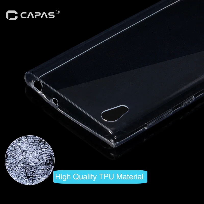 Мягкий чехол из ТПУ для Sony Xperia L1 ультра тонкий силиконовый прозрачный G3311/G3312/G3313