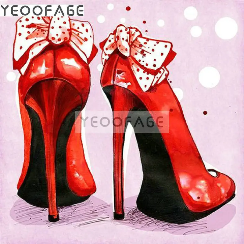 5d алмазная вышивка рисунок сделай сам живопись крестиком на красном высоком