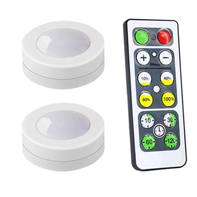 2 lamp 1 controller Светодиодный Ночной светильник, беспроводной портативный пульт дистанционного управления, питание от батареи, сенсорный датчик, светильник под шкаф s для кухни, настенный светильник - Цвет: 2 lamp 1 controller