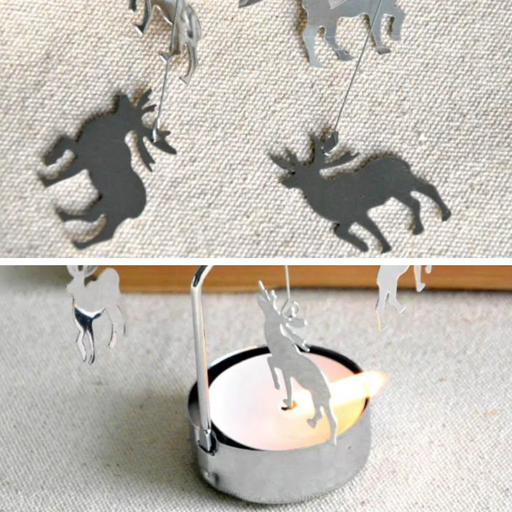 Behogar вращающийся подсвечник канделябр с 1 шт. лампы в форме свечи для дома отеля