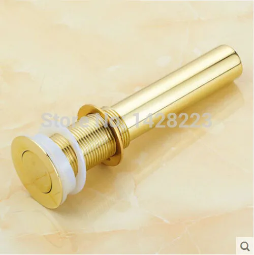 Бесплатная доставка Античная Латунь Золотой бассейна Pop Up Дрейн латунь Ванная