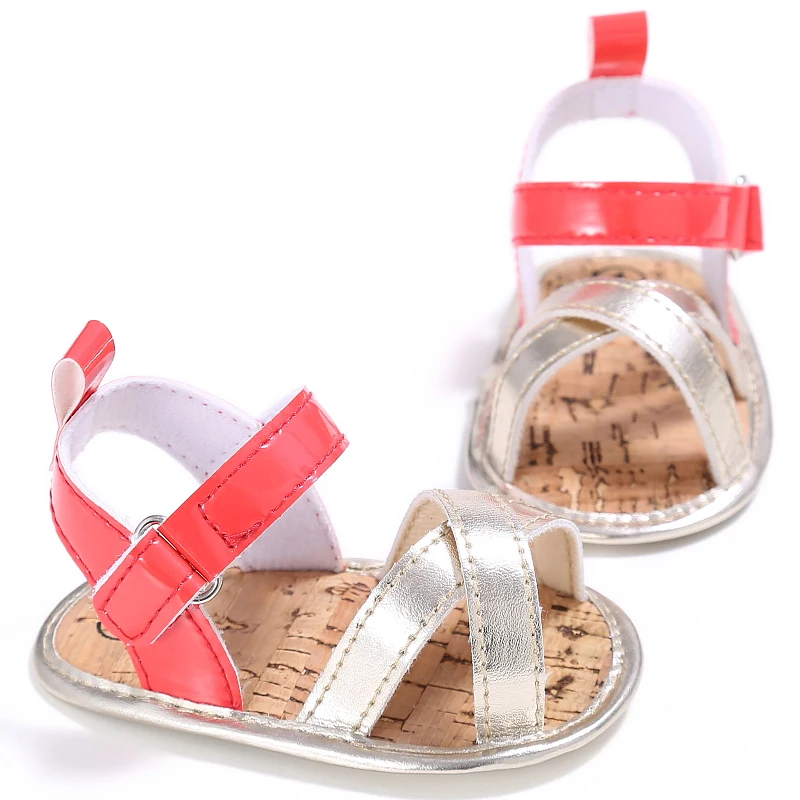 Colorful Baby Girl Leather Sandal Clogs Shoes Infant Summer Newborn Princess Soft Sole 0-18M |