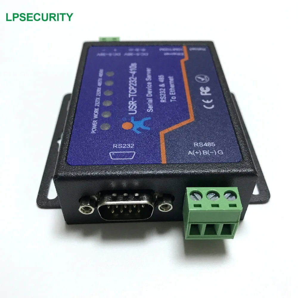 DC 5-6V Промышленный Серийный RS232 RS485 к Ethernet TCP/IP конвертер Modbus RTU USR-TCP232-410S DNS и DHCP поддерживается