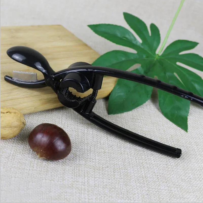 Творческий Нержавеющая сталь каштановый резак щипцы для грецких орехов зажим