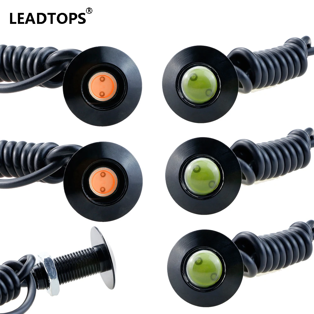 

LEADTOPS 6pcs Auto LED DRL Daytime Running Lights Eagle Eye Car Light Source100% Ultra Thin 2.3CM For All Car CJ