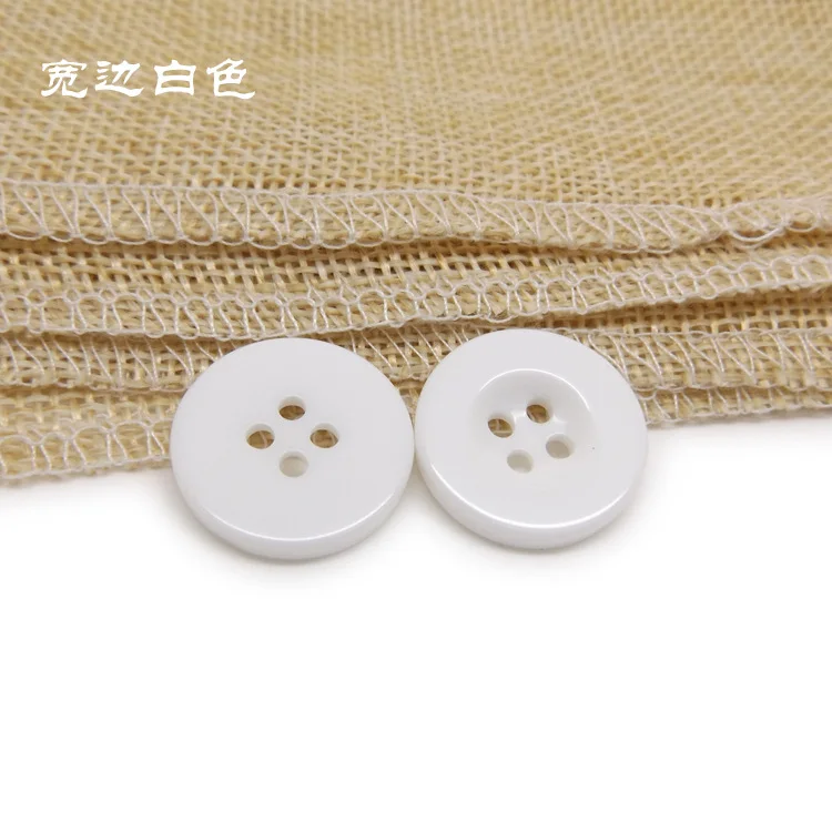 100pcs resin button black and white four eyes wide thin bread buttons can be customized color C5-4 | Дом и сад
