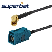 superbat car dab satellite radio pigtail cable fakra z neutral coding jack to smb plug right angle rg174 15cm