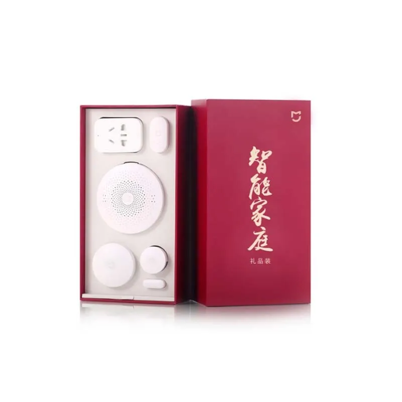 Xiaomi Mijia умный дом Комплект Подарочная коробка есть шлюз двери окна человеческого тела беспроводной переключатель Zigbee розетка 6 устройств костюм