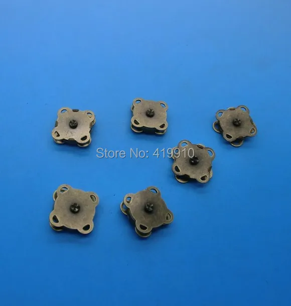 Бронзовый Магнитный Застежка для сумочки 20 комплектов пришивная магнитная