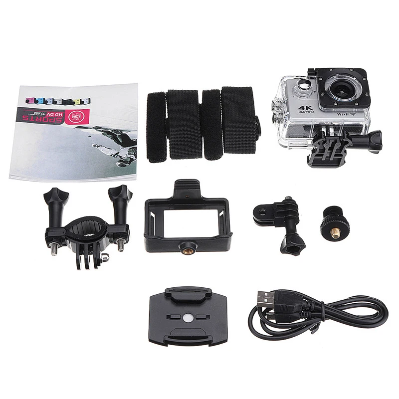 Экшн-камера Ultra Hd 4k 30m Wifi 2,0 170d экран 1080p Подводная Водонепроницаемая Спортивная камера Go Extreme Pro Cam видеокамера