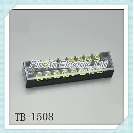 1 шт. двухрядная винтовая Клеммная колодка 600 в 15A TB 1503 / TB1504 TB1506/TB