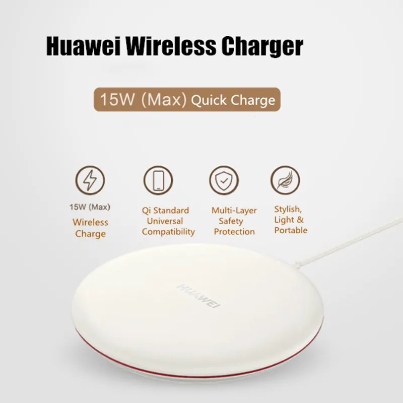 Подлинное Беспроводное зарядное устройство huawei CP60 Qi 15 Вт, максимальная Быстрая зарядка для рабочего стола huawei P30Pro mate 20Pro mate 20RS iPhone X XS XR XSMAX