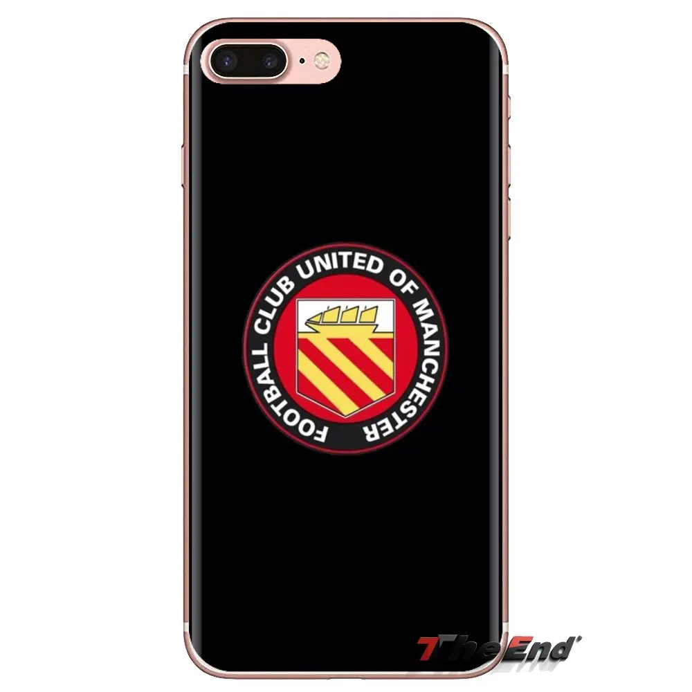 Silicone Phone Bag Case FC united of manchester Soccer Logo For Xiaomi Redmi 4A S2 Note 3 3S 4 4X 5 Plus 6 7 6A Pro Pocophone F1 |