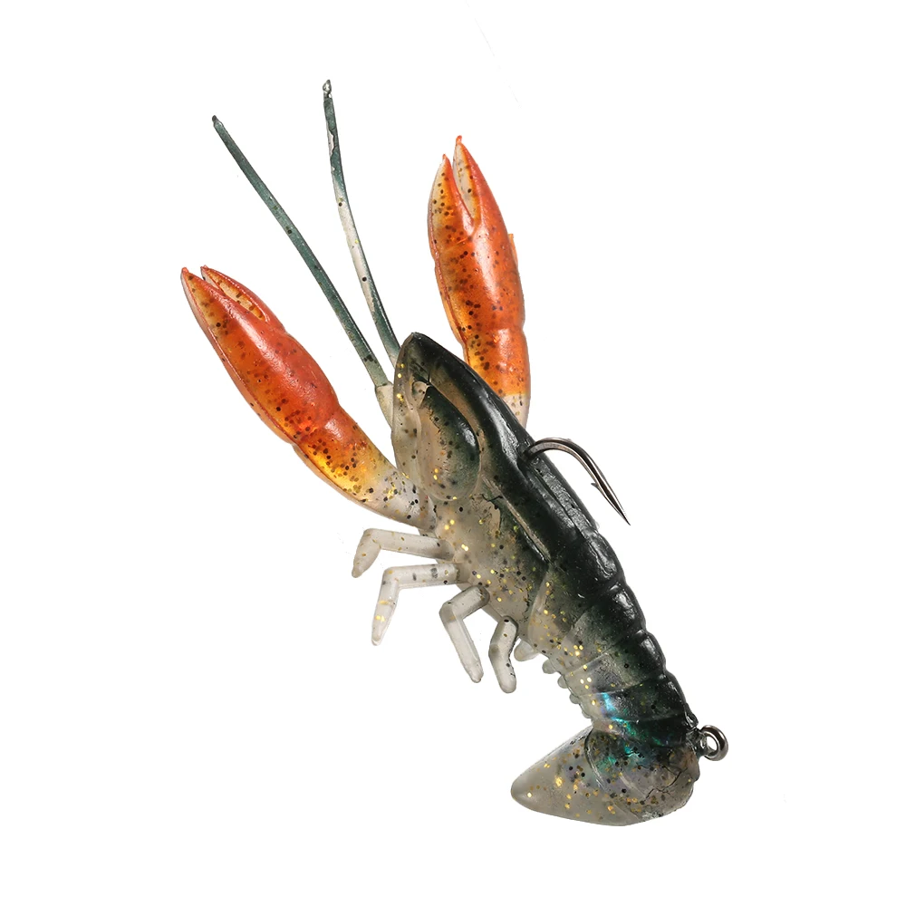Lixada 8 см/14 г мягкая рыба на креветку лобстера крючок приманка искусственная