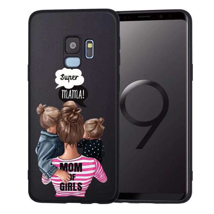 Чехол для телефона с изображением мышки для мамы и девочки для Samsung Galaxy S8 S9 S10 Plus S7 S6 Edge S10 Lite Note8 9 family Cover Etui - Цвет: case 7