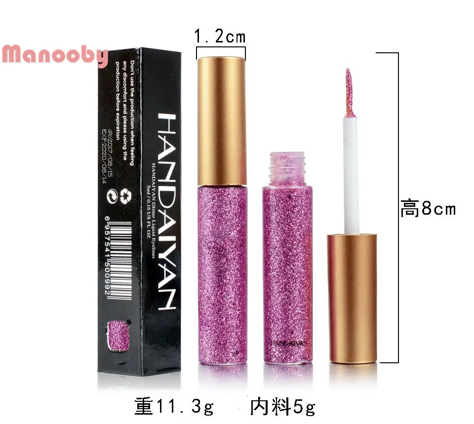 Manooby жидкая подводка для глаз тени век блестящая водостойкая длительное