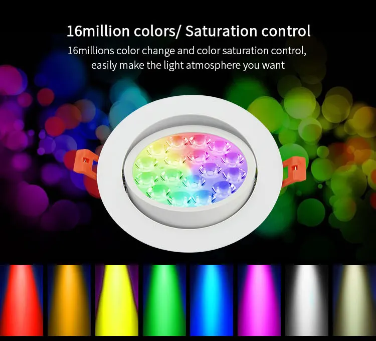 Mi светильник 9 Вт RGB + CCT светодиодный потолочный Точечный AC 86 ~ 265 В регулировка