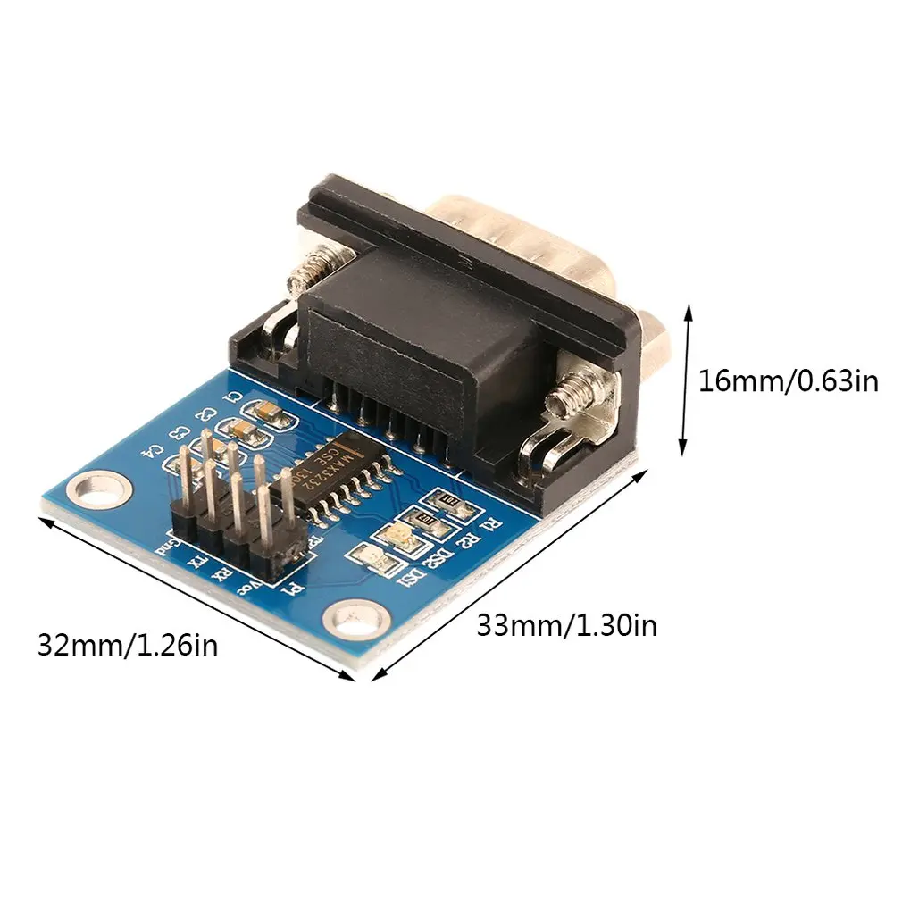 MAX3232 RS232 к TTL Модуль конвертера последовательного порта DB9 разъем MAX232 Diy Kit