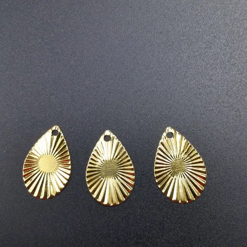 13x20mm gold 50 шт./лот, металлические поделки, сделай сам, ювелирные изделия, подвески-капли, серьги, ручная цепочка, ожерелье, аксессуары - Цвет: 13x20mm gold