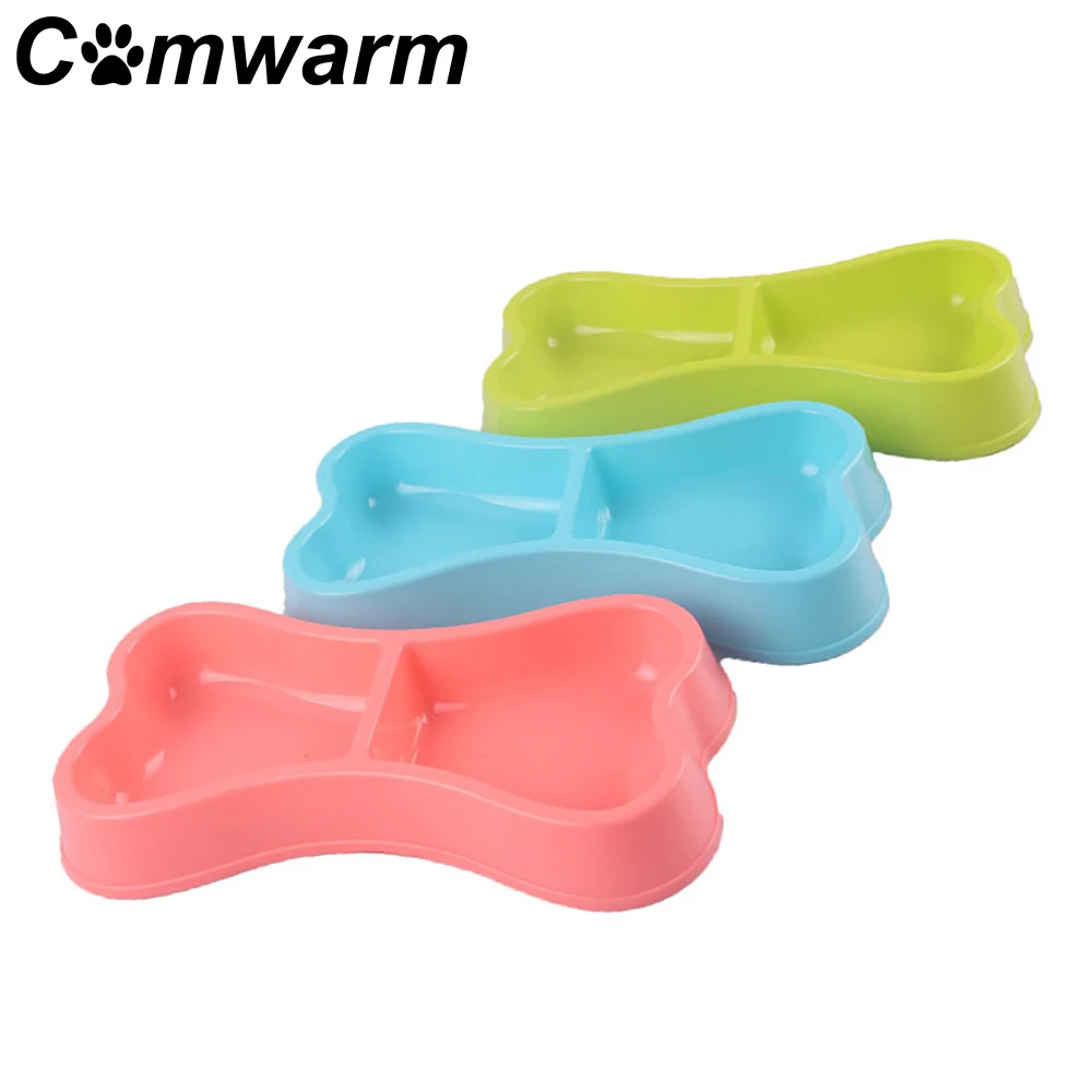 Comwarm собака карамельного цвета поилка двойная миска для домашних животных