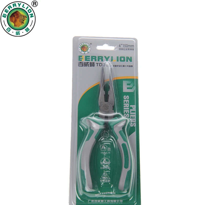 Многофункциональный инструмент BERRYLION 6 дюймов/150 мм плоскогубцы с длинным носом