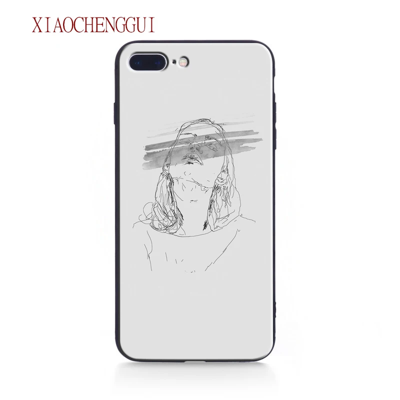 1 soft case Для iphone 7 Чехол минималистичный рисунок искусство ТПУ Мягкий силиконовый чехол для телефона крышка оболочка для Apple iphone 5 5S SE 6 6s 7 8 Plus X Чехол - Цвет: 1 soft case