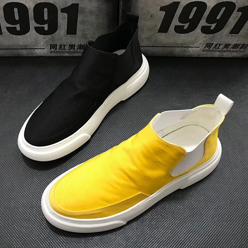 Мужские парусиновые Лоферы для вождения; zapatos hombre Sapatos; обувь на плоской подошве; кроссовки; мужская повседневная обувь; высокие теннисные туфли; Masculino; VV-75