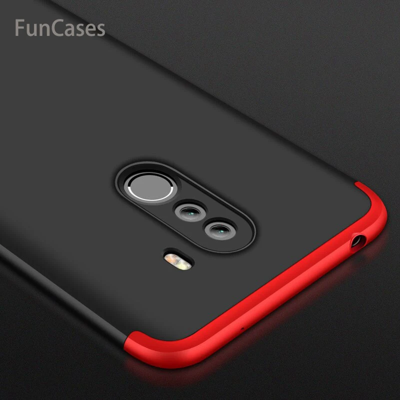 Для Xiaomi PocoPhone F1 чехол Роскошный 360 градусов полное покрытие жесткий пластик