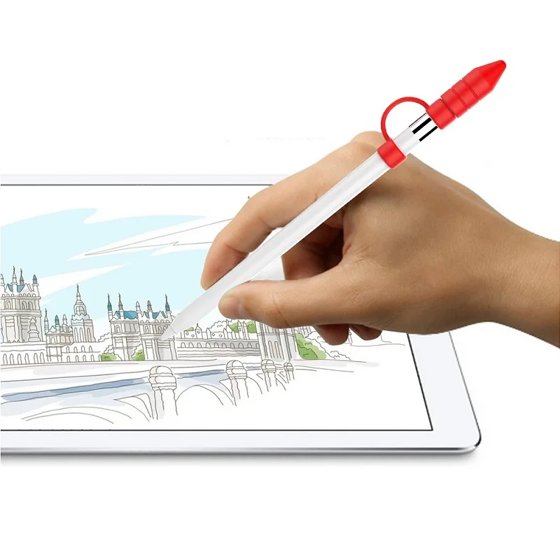 Новый мягкий силиконовый чехол-держатель для Apple Pencil Cap Кабель-адаптер защита от