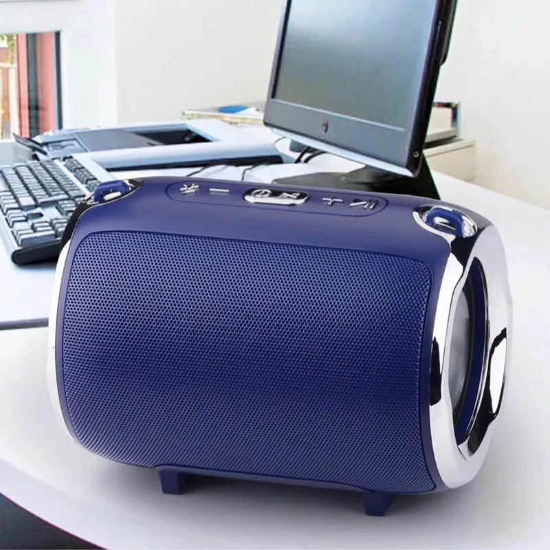 blue Портативный Bluetooth динамик многофункциональный динамик портативный стерео бас эффект открытый динамик s все электронные продукты для телефона - Цвет: blue
