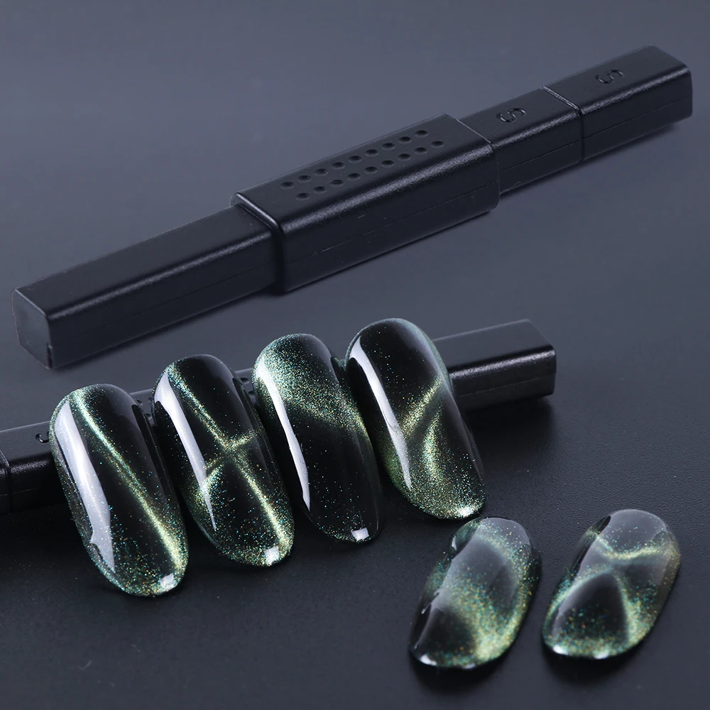 Новая Черная магнитная палочка для ногтей 3D эффект кошачьих глаз магнит порошок