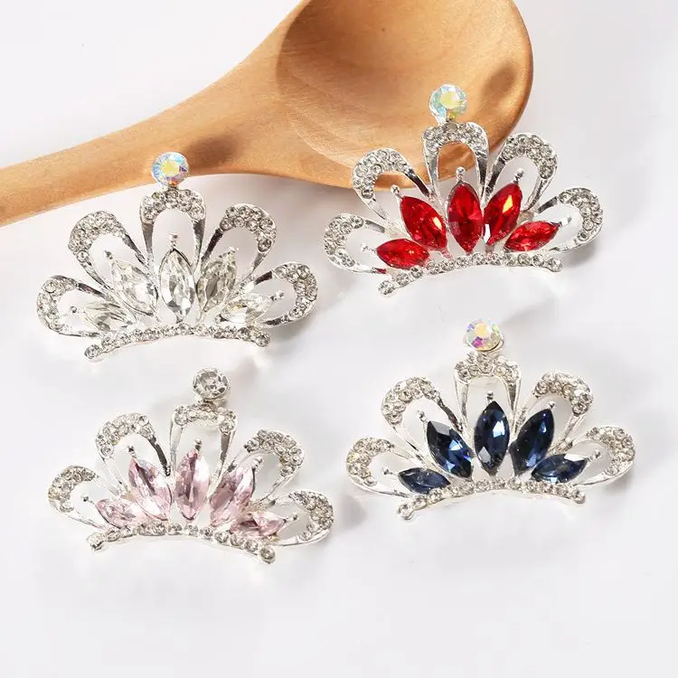 Женский Букет с короной 42*31 мм|rhinestone buttons|rhinestone buttons flat backcrown rhinestone |