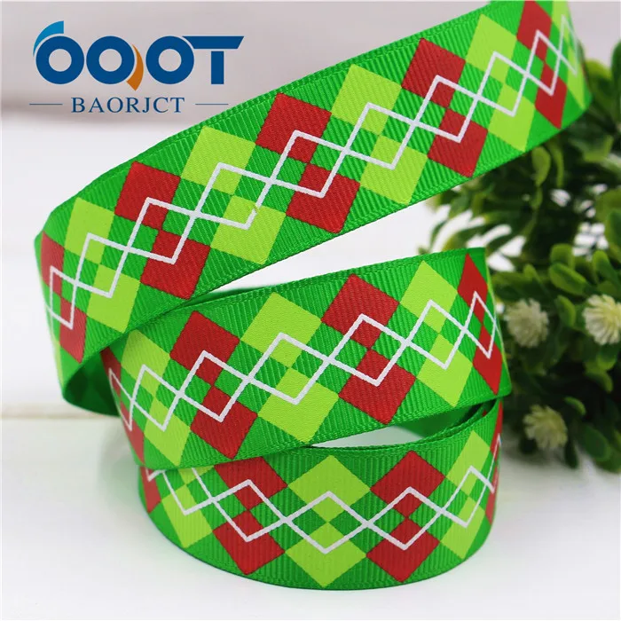 OOOT BAORJCT wm12107, 1 ''25 мм принт с геометрическим рисунком корсажная лента, DIY ручной головной убор аксессуары материалы