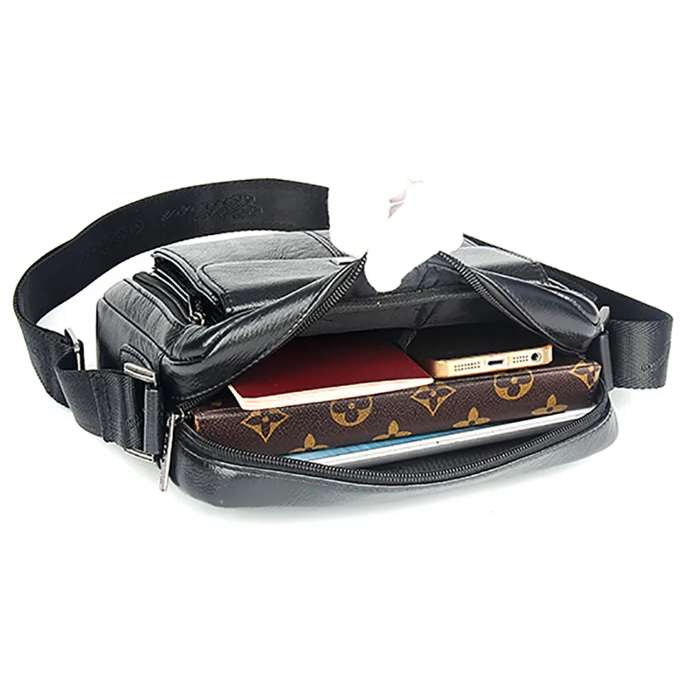 Мужской портфель из 100% натуральной кожи сумка через плечо воловьей деловая на