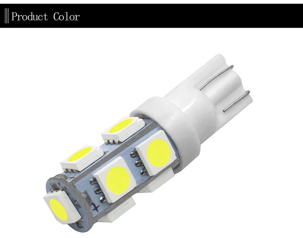 1 шт. T10 W5W светодиодный 194 168 5050 9 SMD авто клиновидный боковой задний Автомобильные стояночные огни лампы оформление освещения DC12V