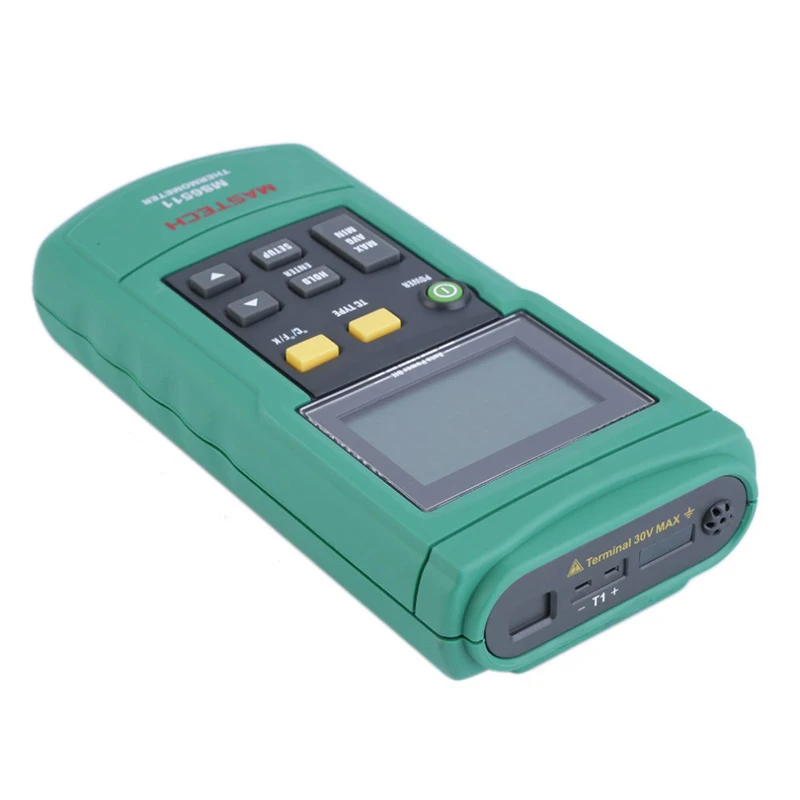 MASTECH MS6511 одноканальный цифровой термометр J K T E термопары типа температурный