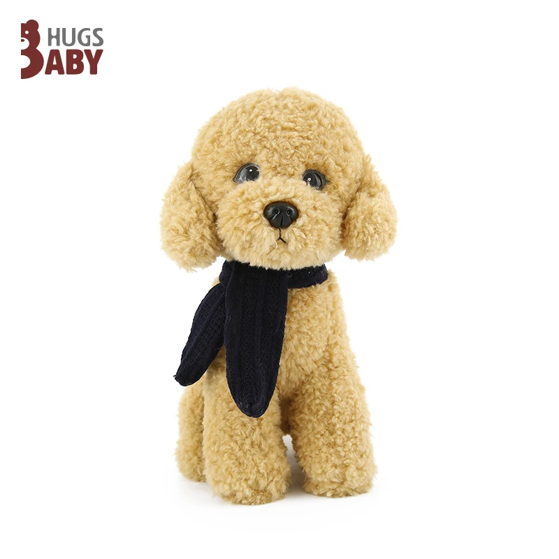 22/32cm Super Cute Simulation Teddy Dog Plush Toys Dolls Wearing Scarf Wear Clothes Poodle Dogs For Children Kids Birthday Gifts | Игрушки и