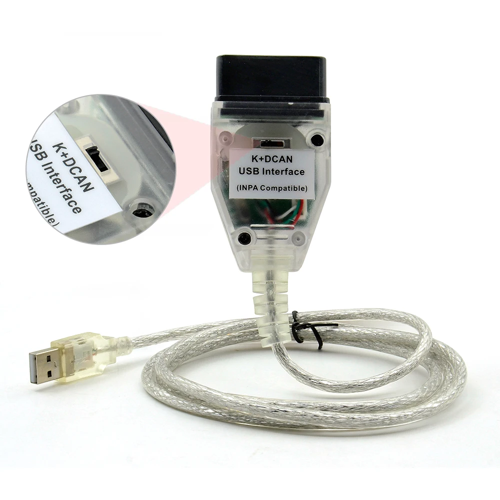 Новый FT232RQ для BMW INPA Ediabas K + DCAN Интерфейс серии с переключателем DIS SSS NCS Диагностика