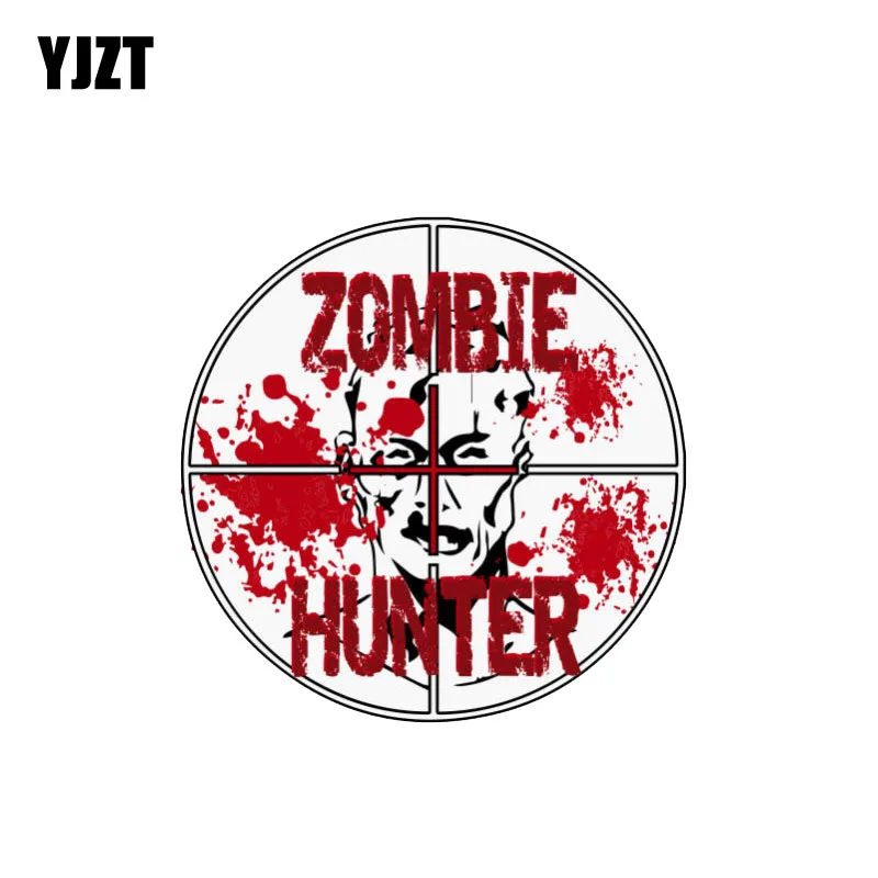 YJZT 11 5 см * смешная наклейка с изображением зомби Hunter Автомобильная из ПВХ