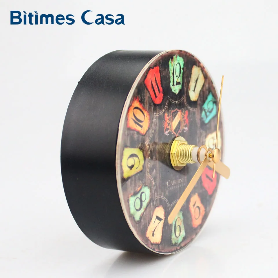 Винтажные настенные часы Bitimes магниты на холодильник наклейки украшения дома