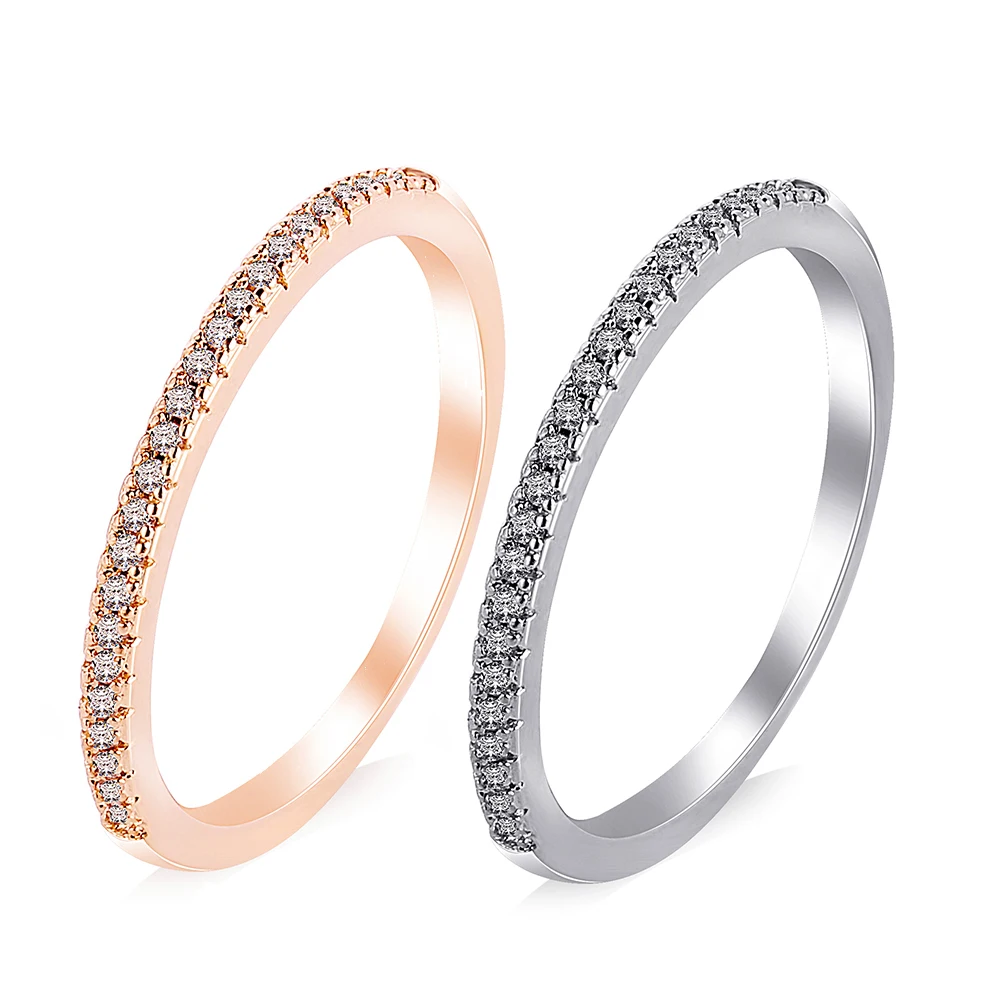 Женское Обручальное кольцо простое и классическое миниатюрное ювелирное