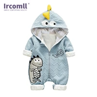 infant baby romper hooded cartoon dinosaurs kid jumpsuit goys clothes long sleeve baby rompers overalls of toddler body suit