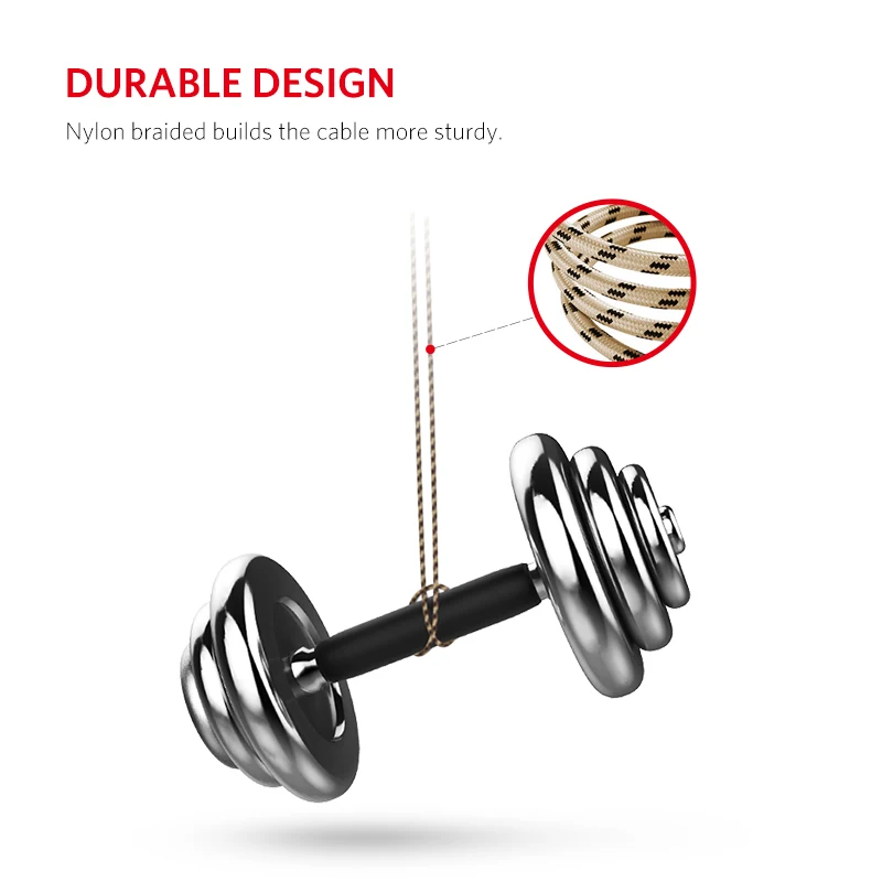 Yoobao YB423 [3 Pack] Micro USB Cable Metal Nylon Braided Wire Charger Sync Mobile Phone for Samsung Galaxy SONY | Мобильные