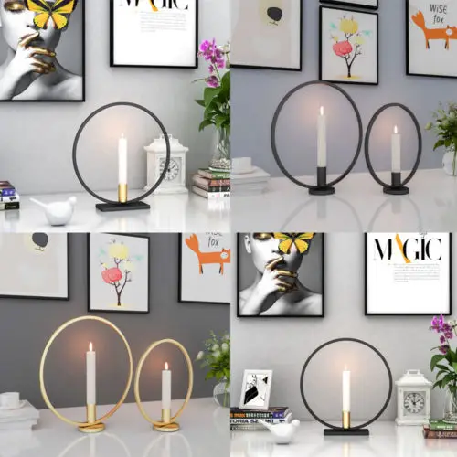 Высокое качество 3D геометрический подсвечник металлический настенный бра