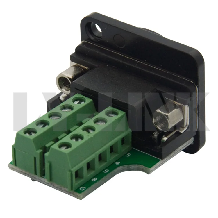 Металлический разъем типа D DB9 RS232 RS485 с обратным винтовым соединением|connector|connector