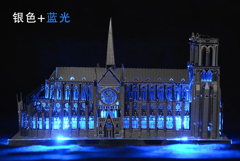 Notre Dame 3D взрослые головоломки ночные светильники светодиодные лампы свадебные украшения Новинка подарки мини красочные DIY спальня домашний декор статус